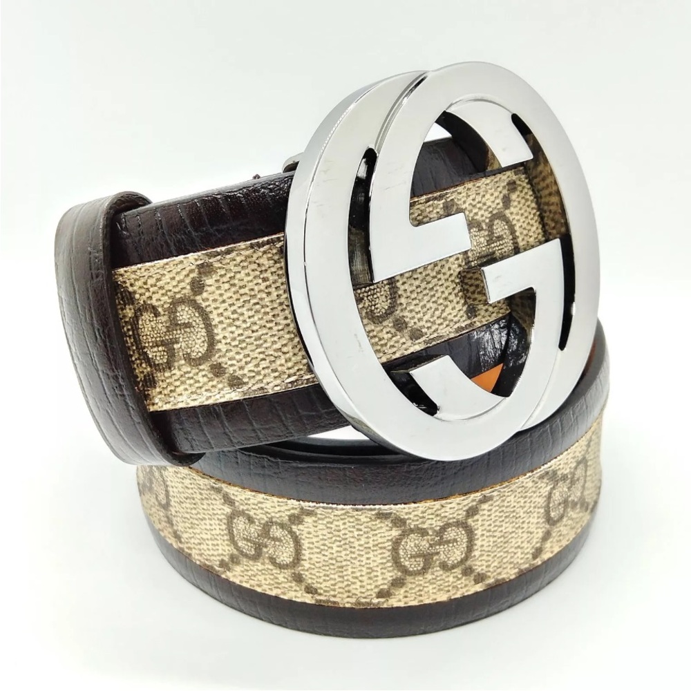 GG Gucci brown belt.